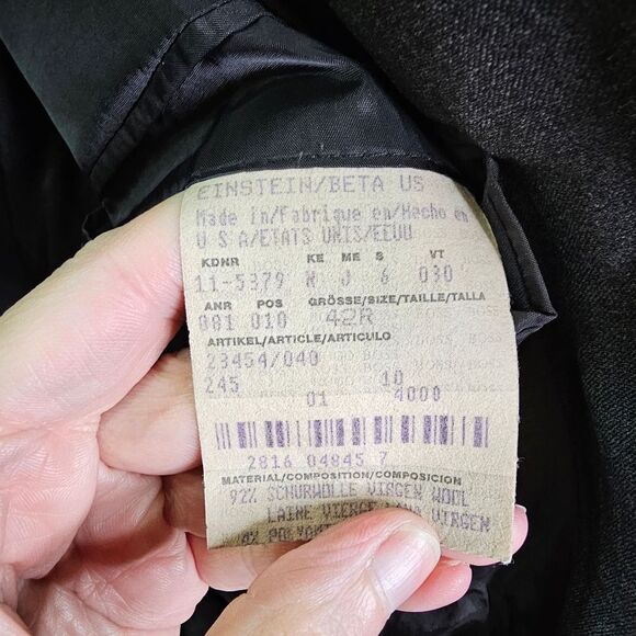 Hugo Boss Gray Einstein Suit Jacket Size 42R - Picture 5 of 12